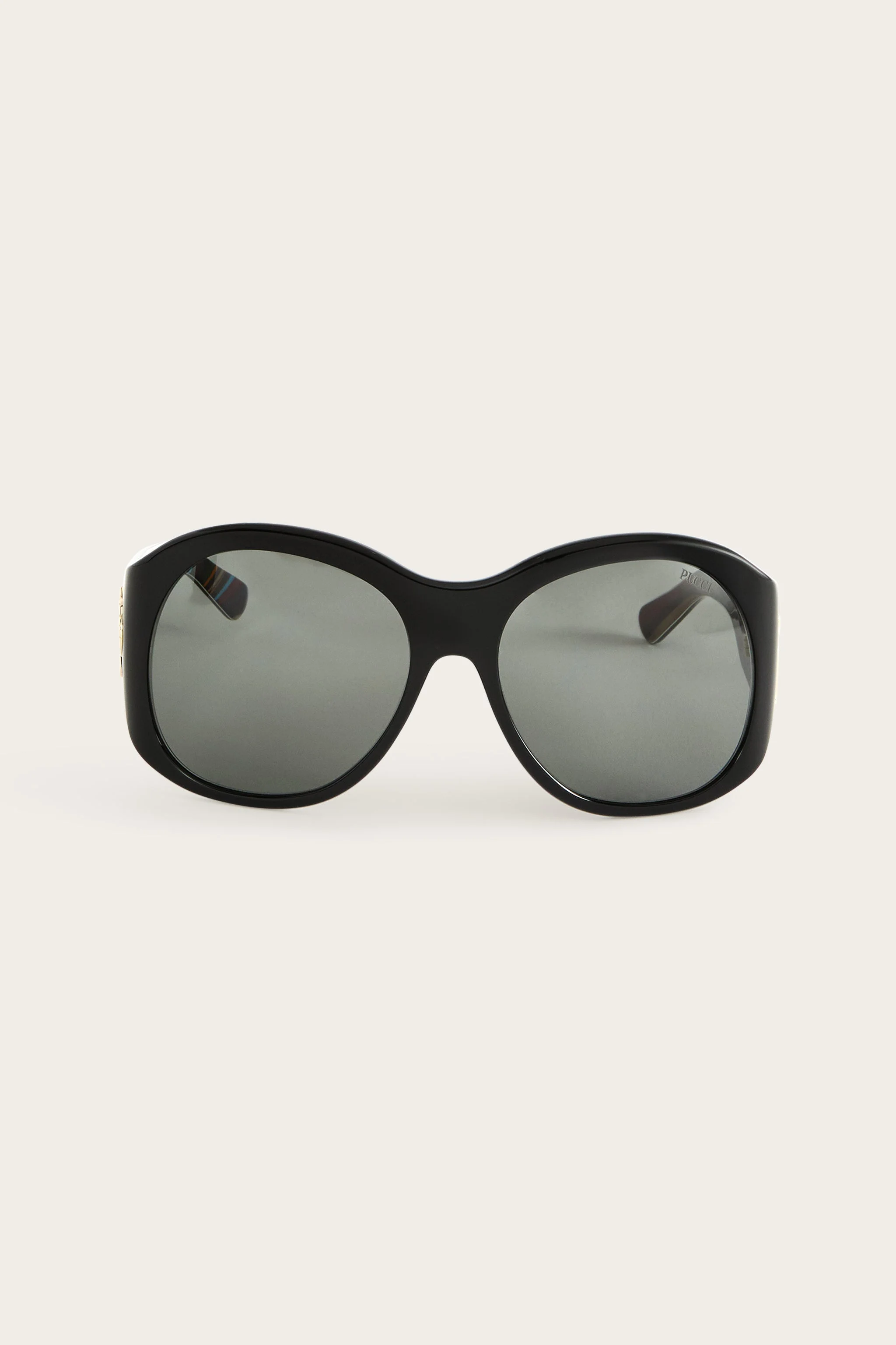 OVERSIZED SUNGLASSES WITH INSIDE PRINT - 1