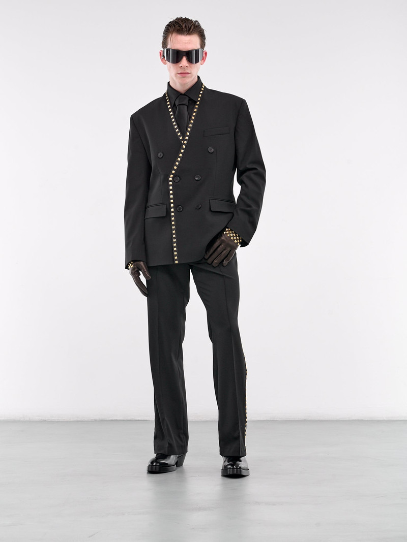 ERNEST W. BAKER Studded Lapelless Blazer outlook