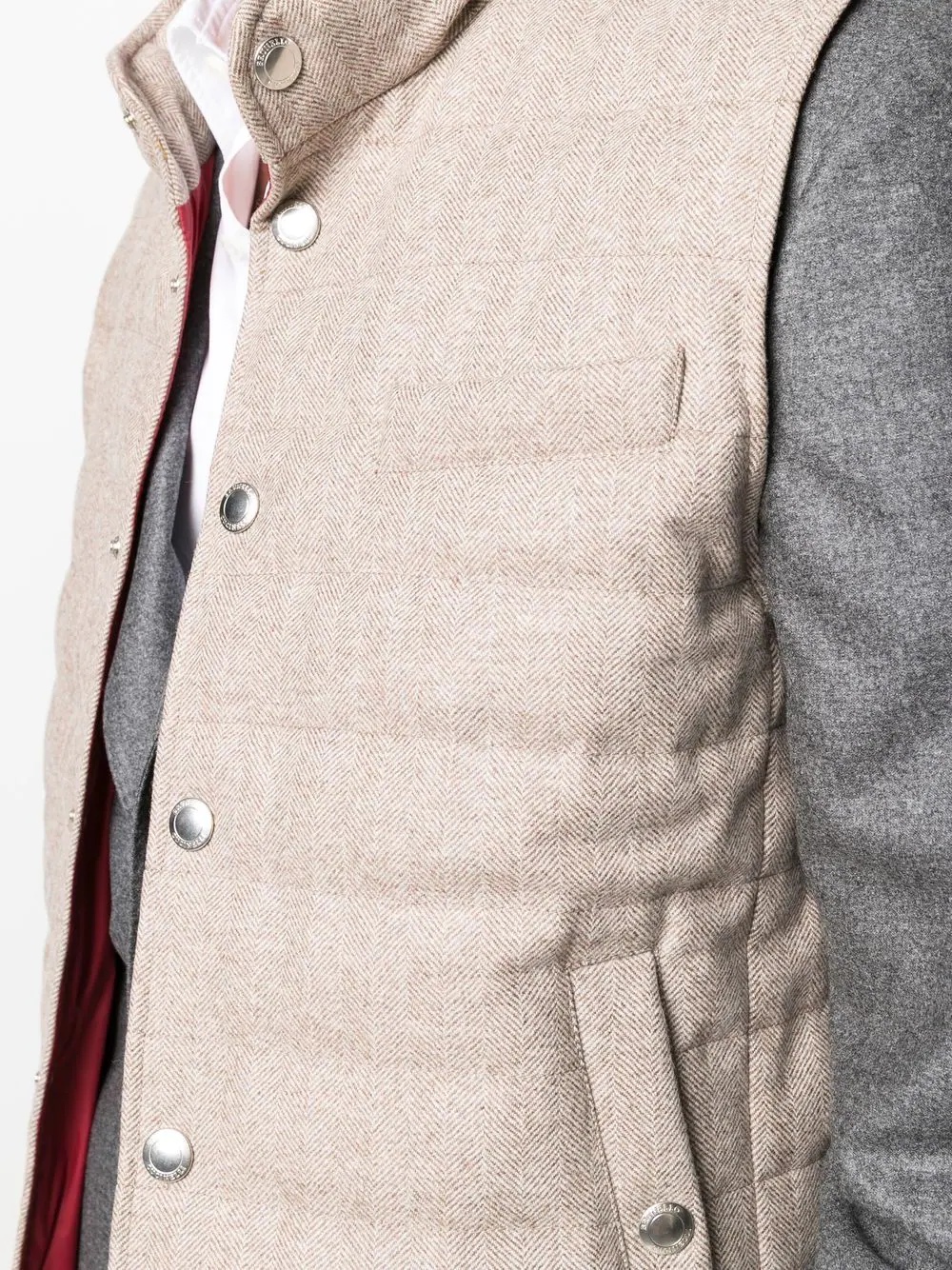 button-up padded vest - 5