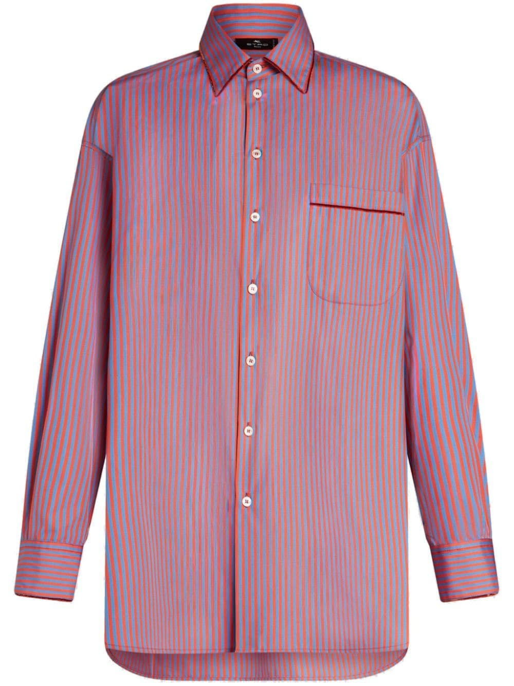 striped cotton shirt - 1