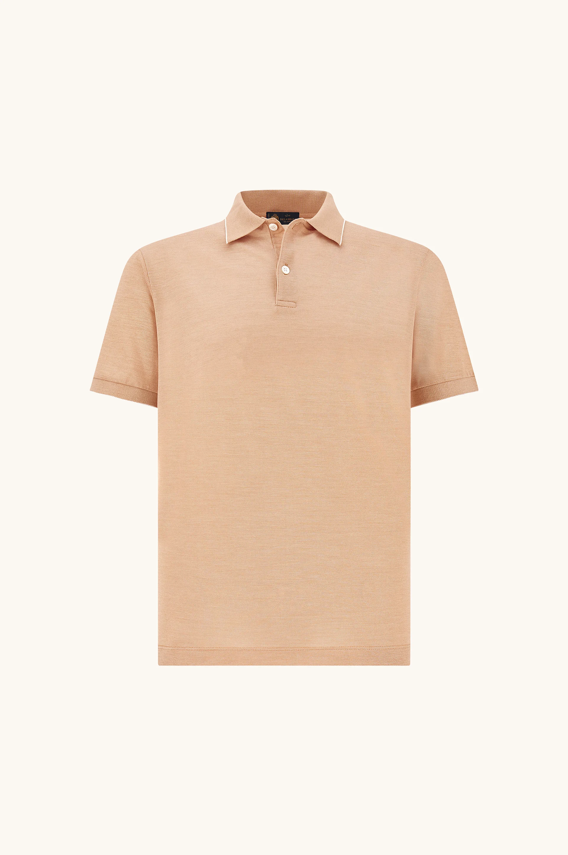 SILK AND COTTON POLO SHIRT - 1