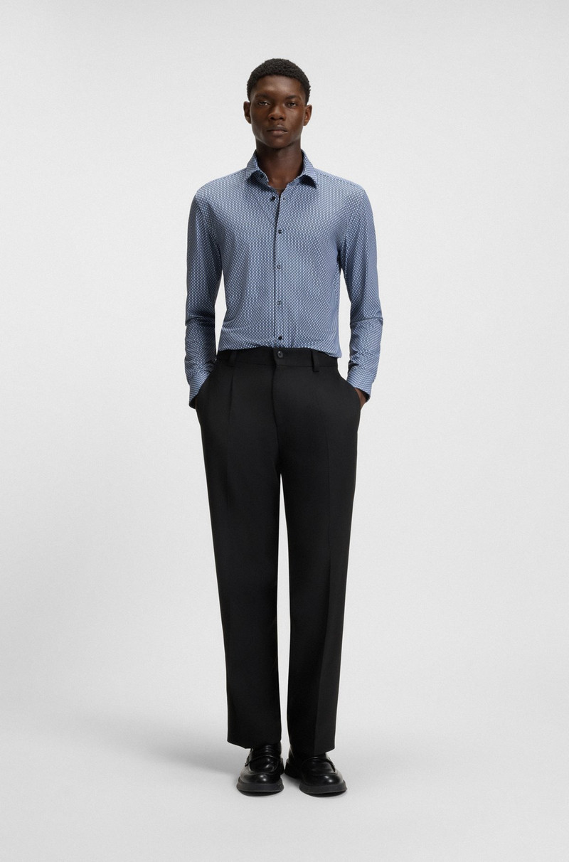 HUGO SLIM-FIT SHIRT IN PRINTED PERFORMANCE-STRETCH JERSEY outlook