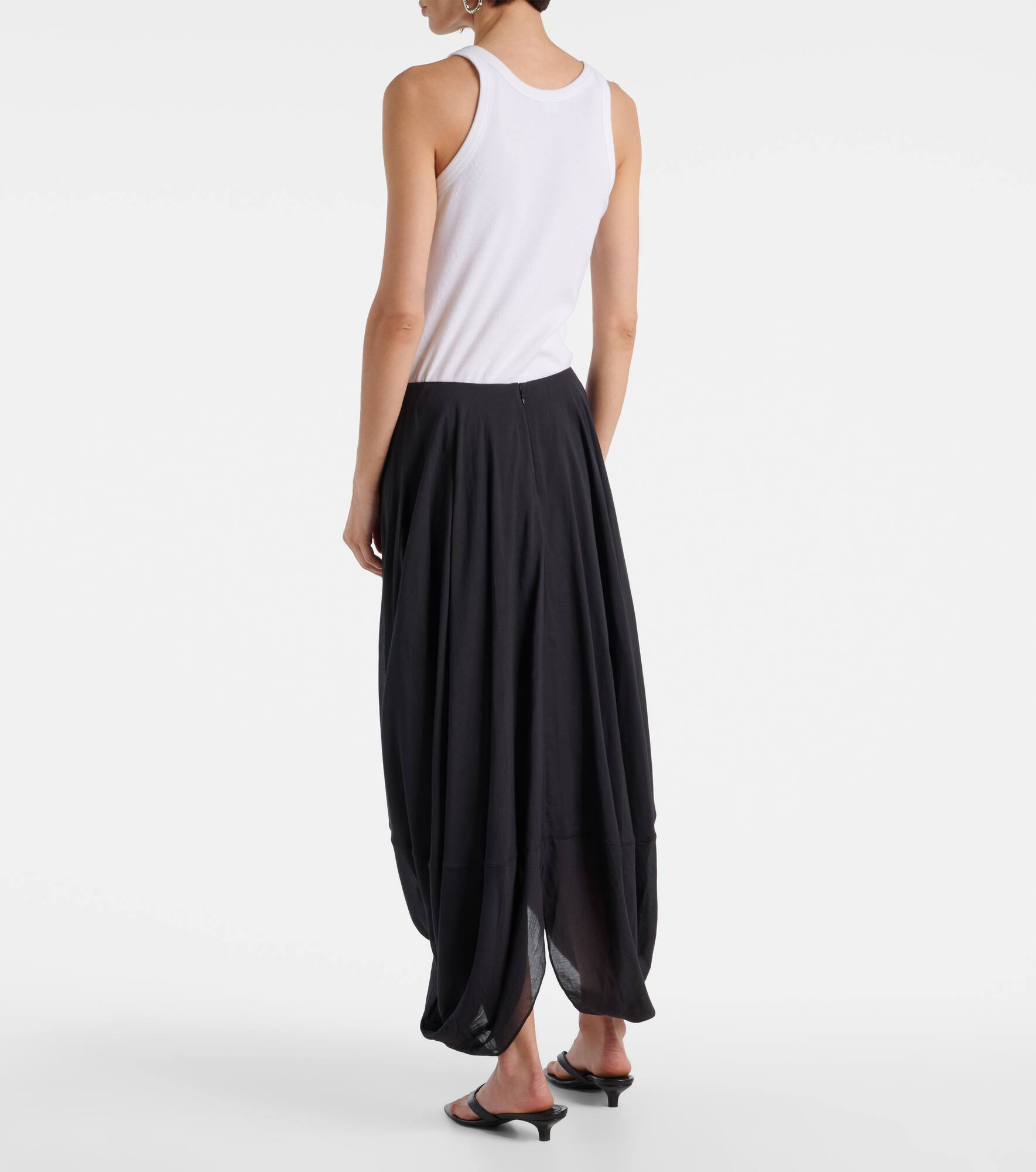 Draped maxi skirt - 3