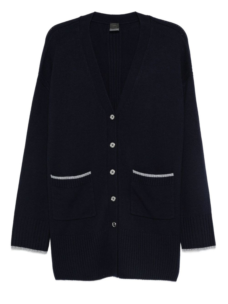 pocket-detail button-up cardigan 1