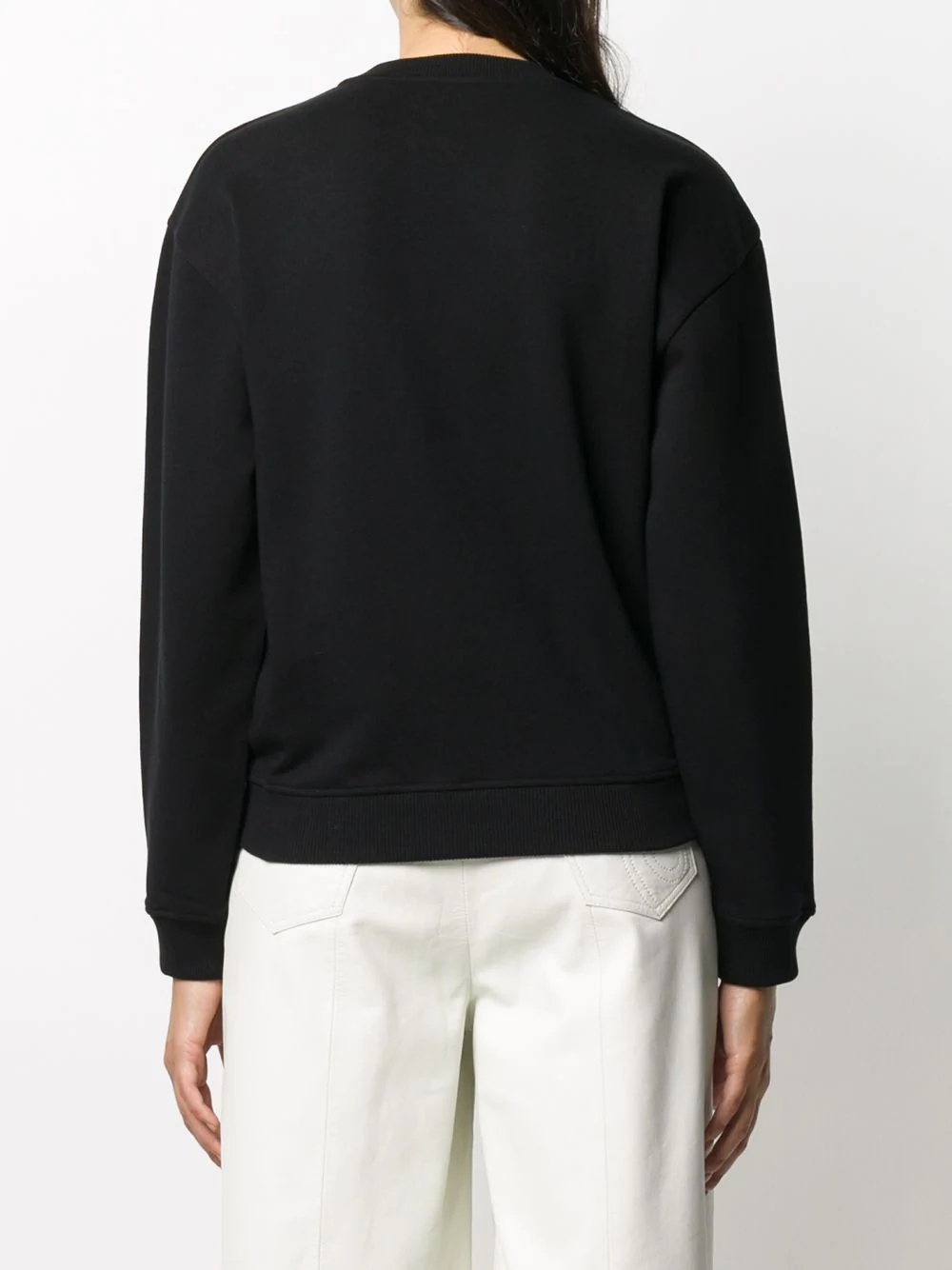 logo-embroidered sweatshirt - 4