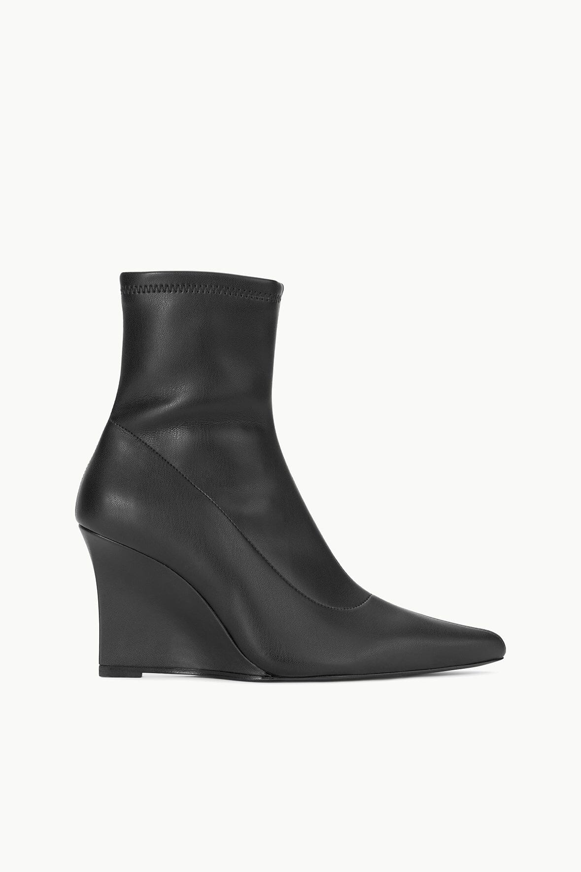 STAUD VESPER ANKLE WEDGE BOOT BLACK - 1
