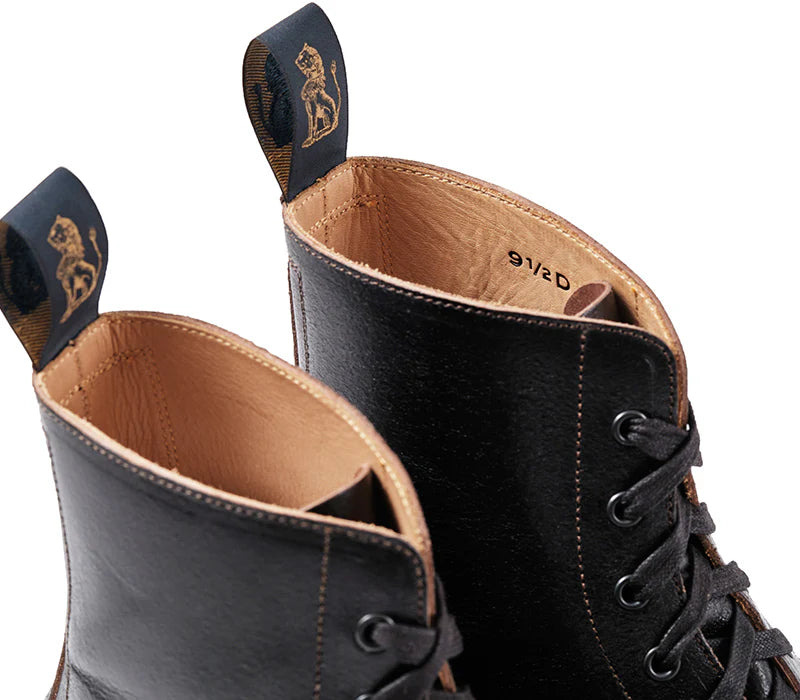 PRE-SALE LK-048 Montgomery Boots Horween SHF Horsehide Black - 7