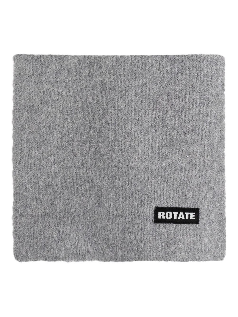 logo-patch scarf 1