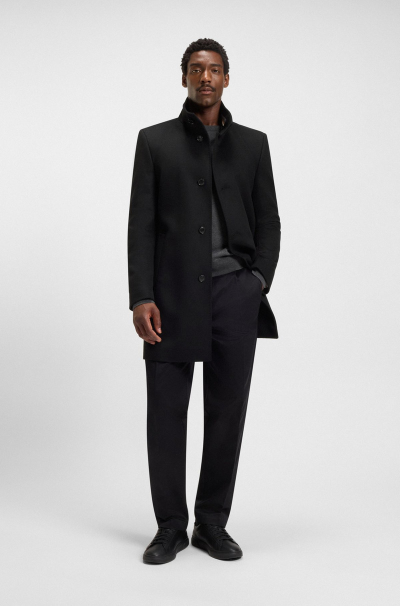 BOSS SLIM-FIT COAT IN WOOL AND CASHMERE outlook
