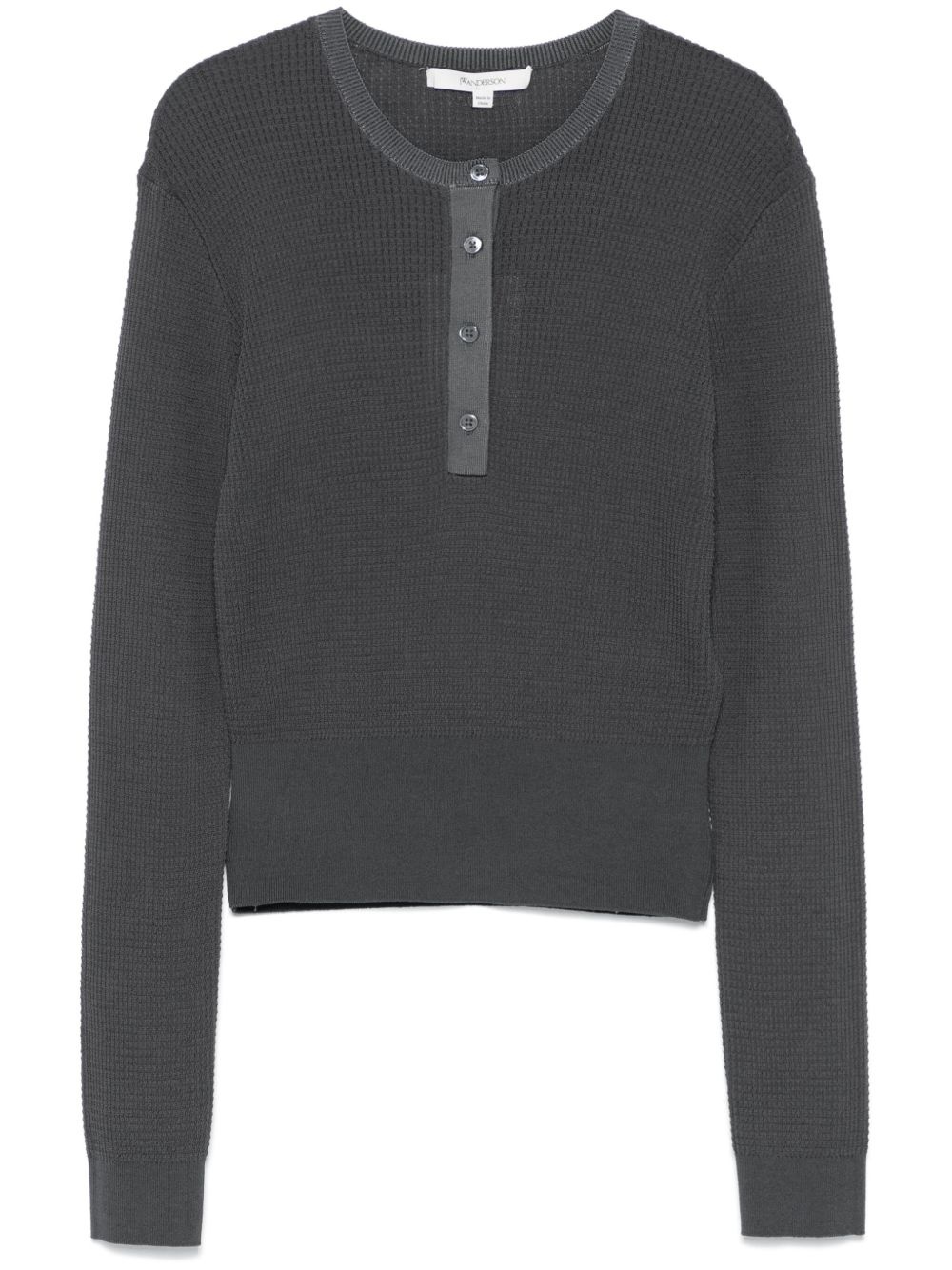 waffle-knit sweater - 1