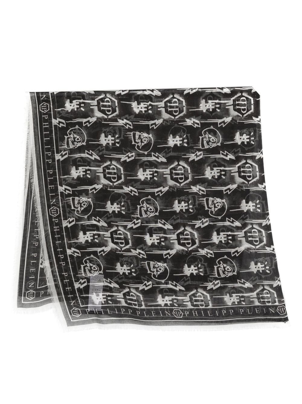 logo-monogram scarf - 1