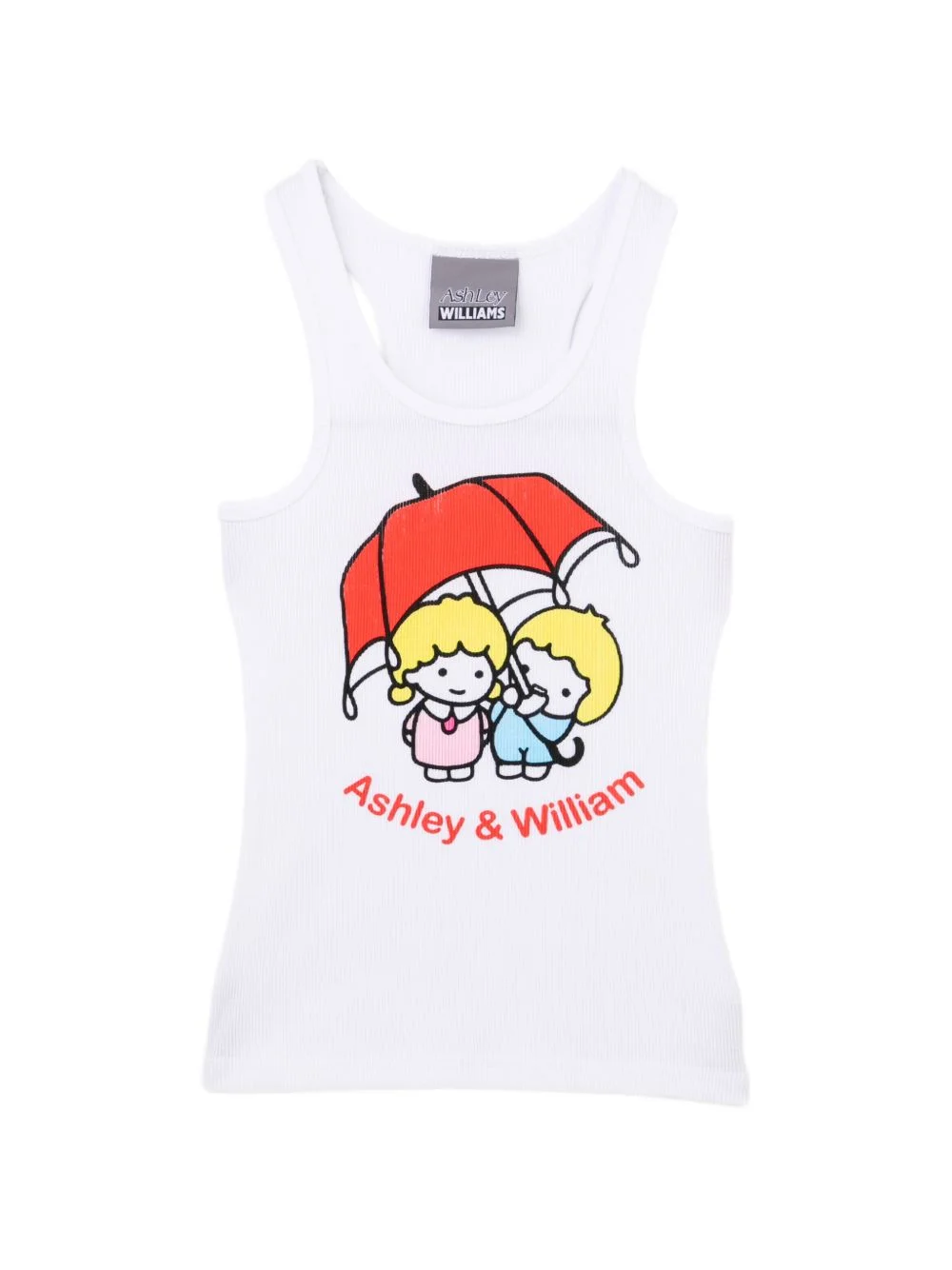 graphic-print vest top - 1