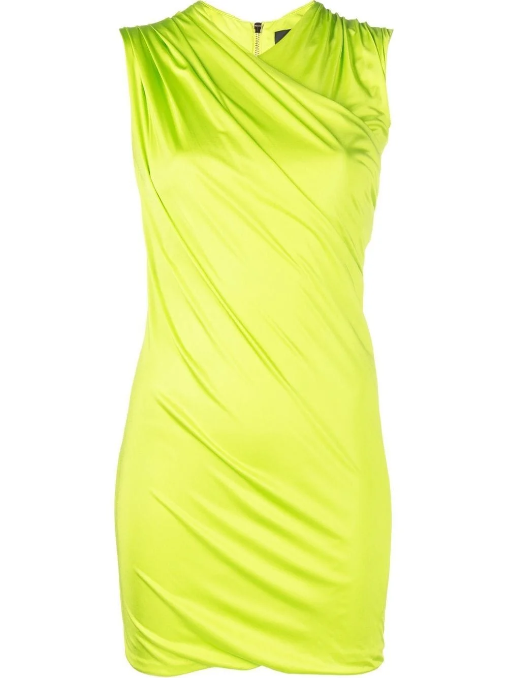 draped-effect minidress - 1