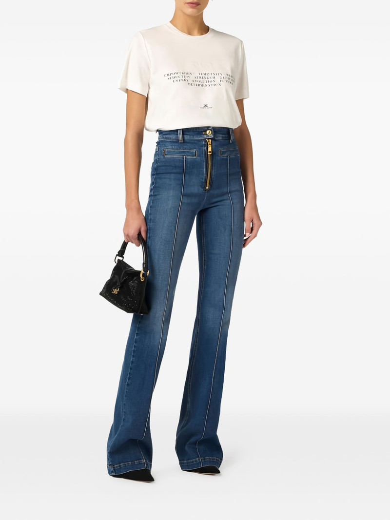 ELISABETTA FRANCHI embroidered logo T-shirt outlook