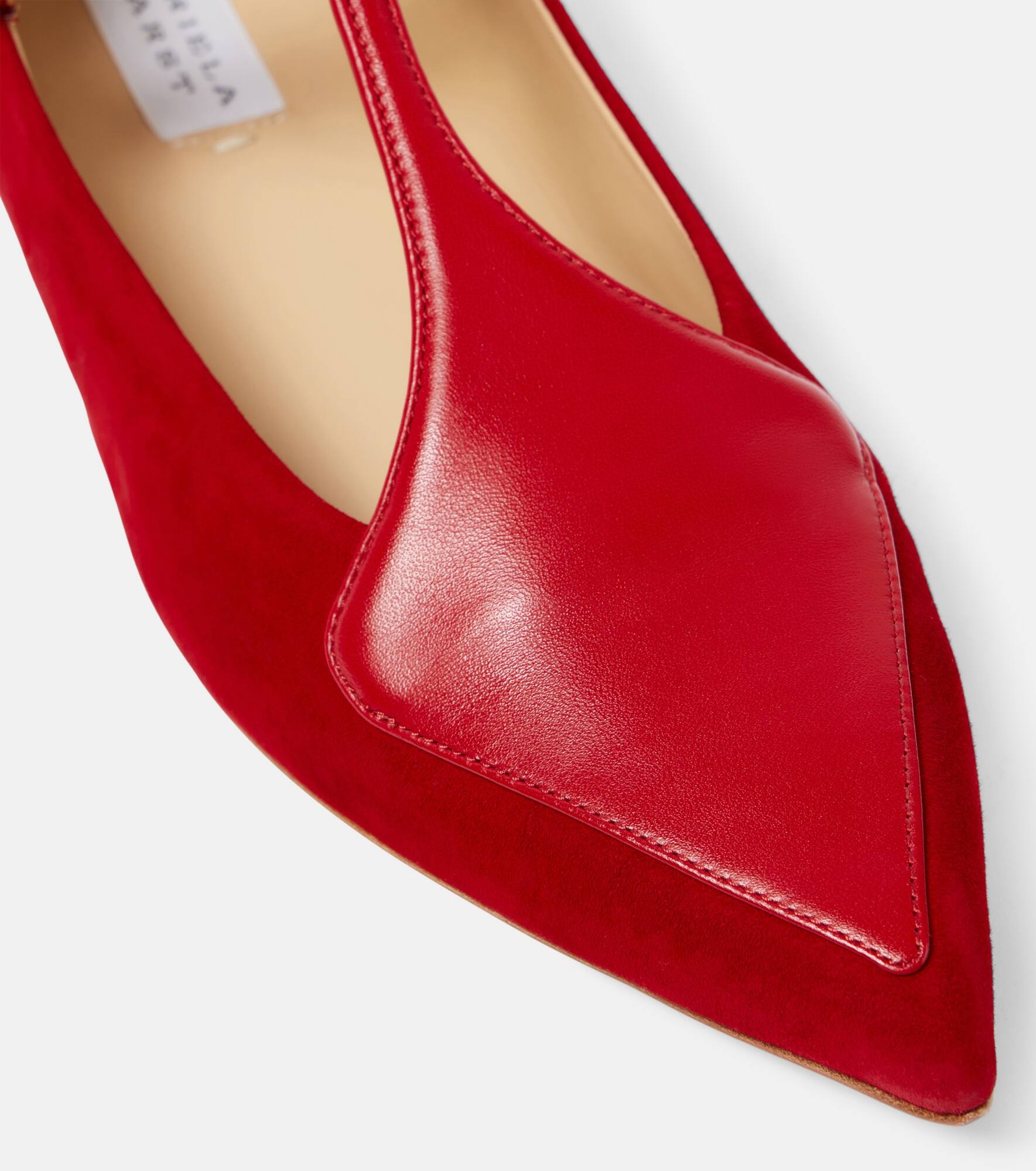 Liv leather and suede Mary Jane flats - 5