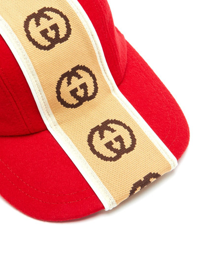 GUCCI GG-jacquard wool-felt cap outlook