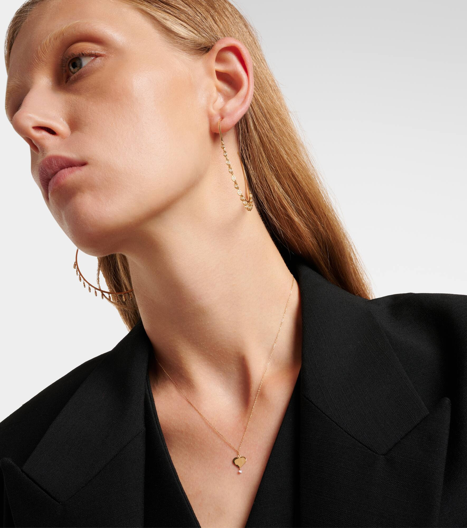 18kt gold necklace with diamond - 2