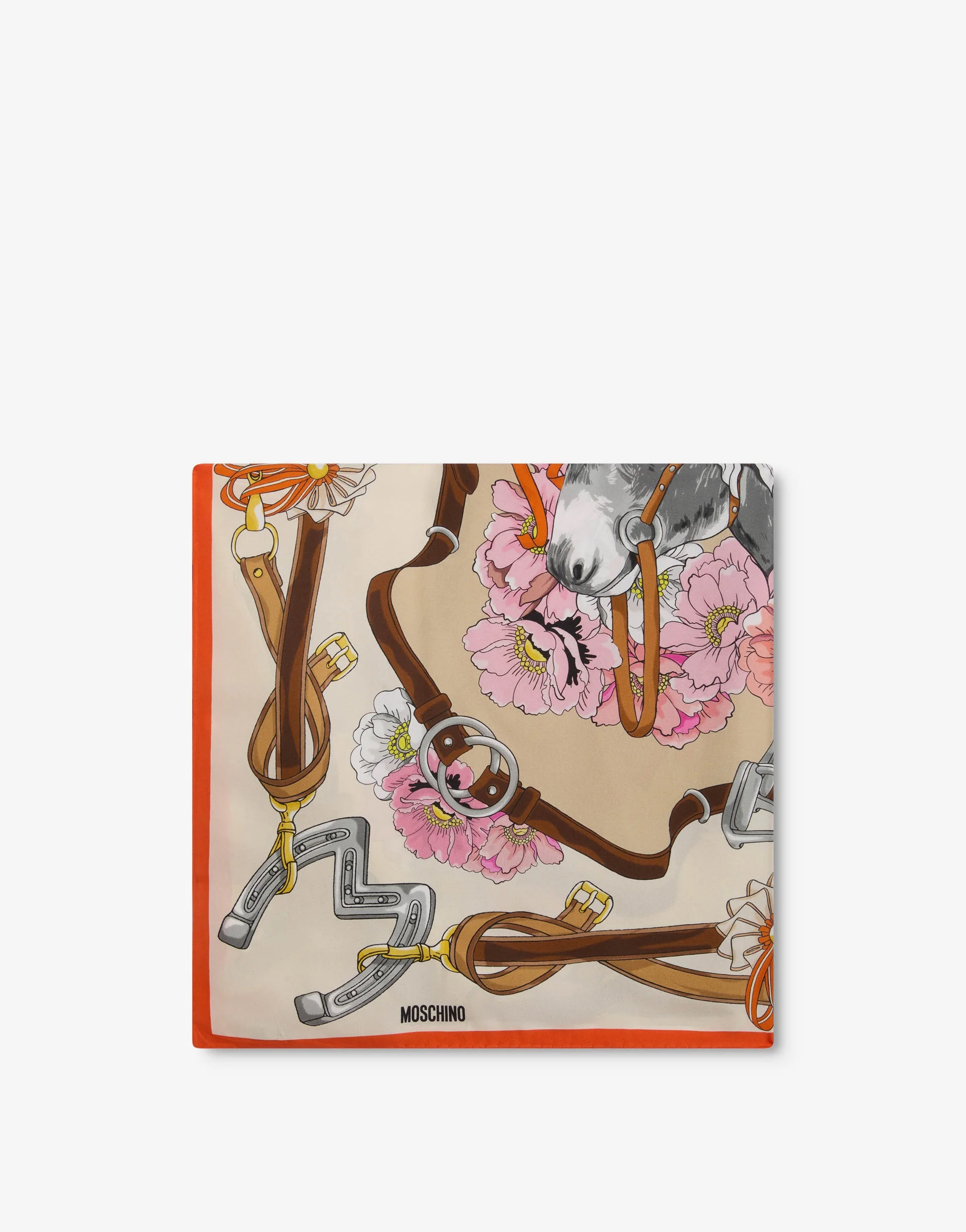 PRINTED SILK SCARF - 1