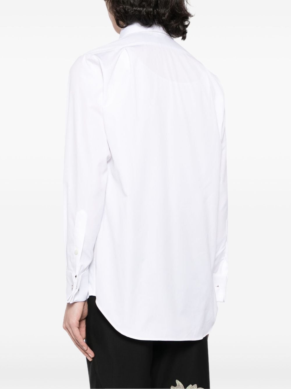 sequin-embellished cotton shirt - 4
