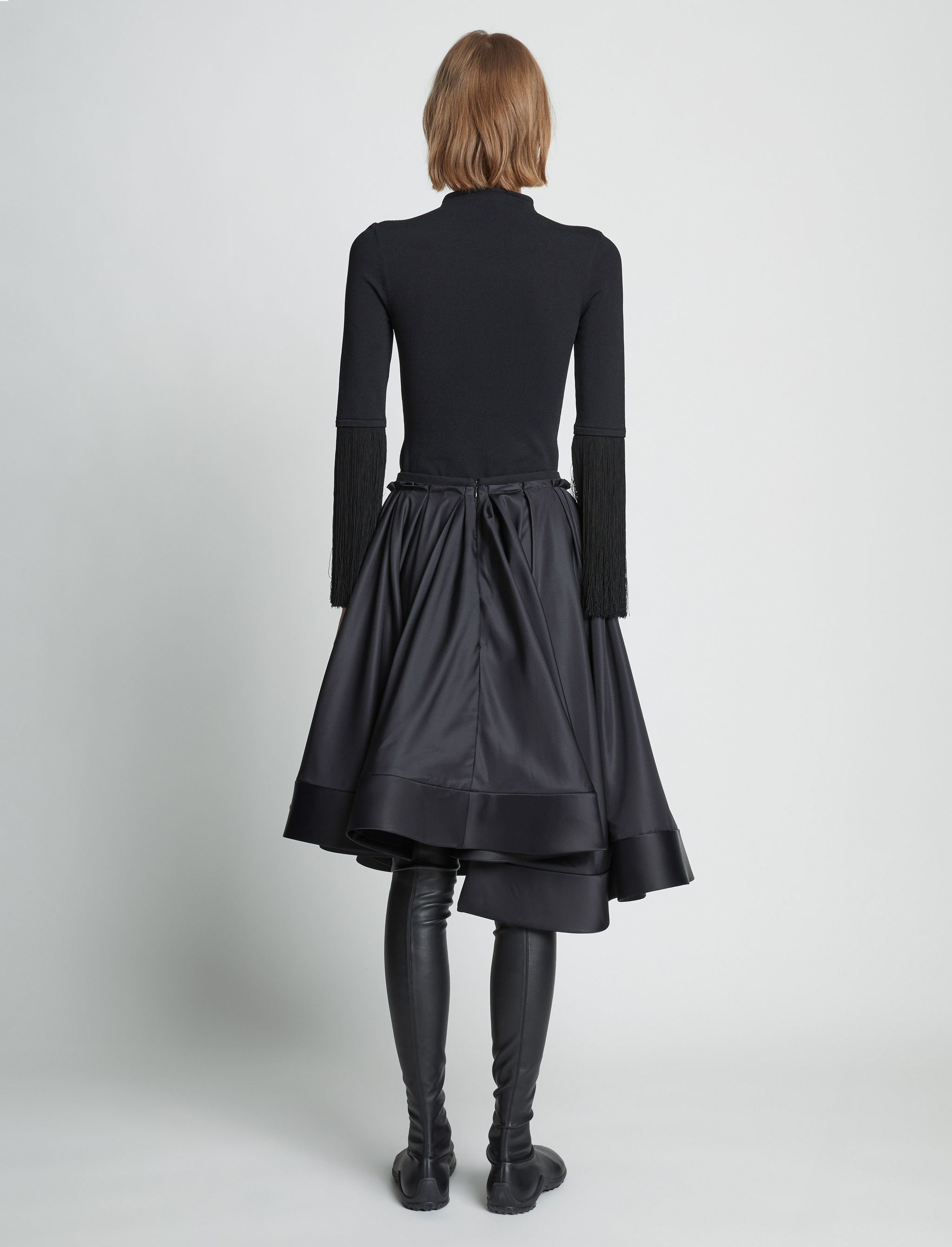 Silk Nylon Taffeta Skirt - 4