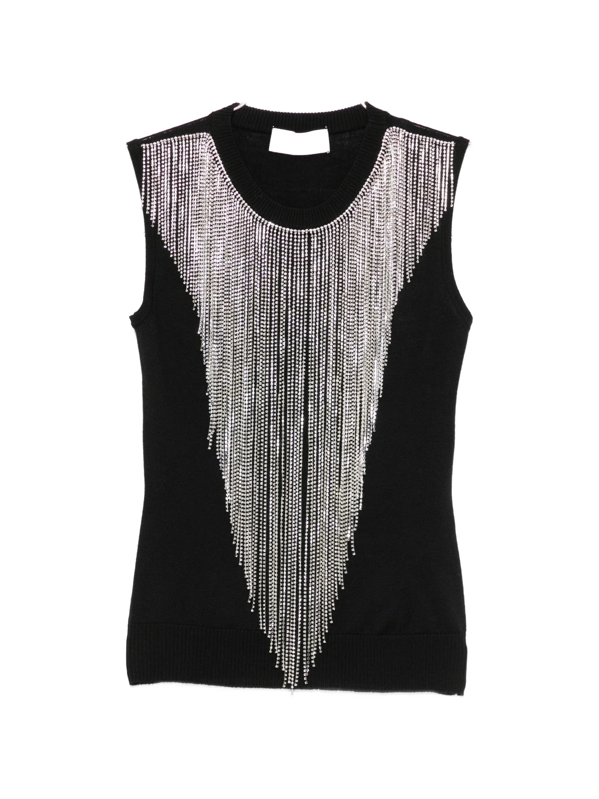 Sportmax Crine Crystal-fringe Sleeveless Top - 1