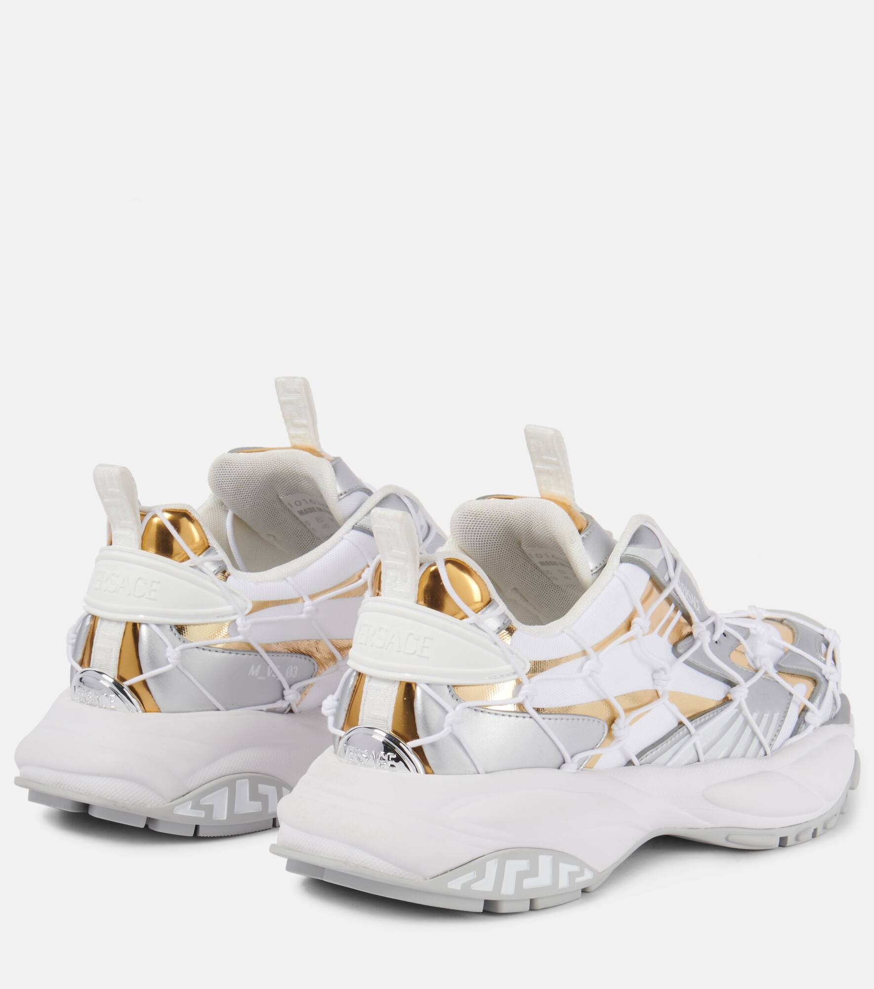 Mercury leather-trimmed sneakers - 3