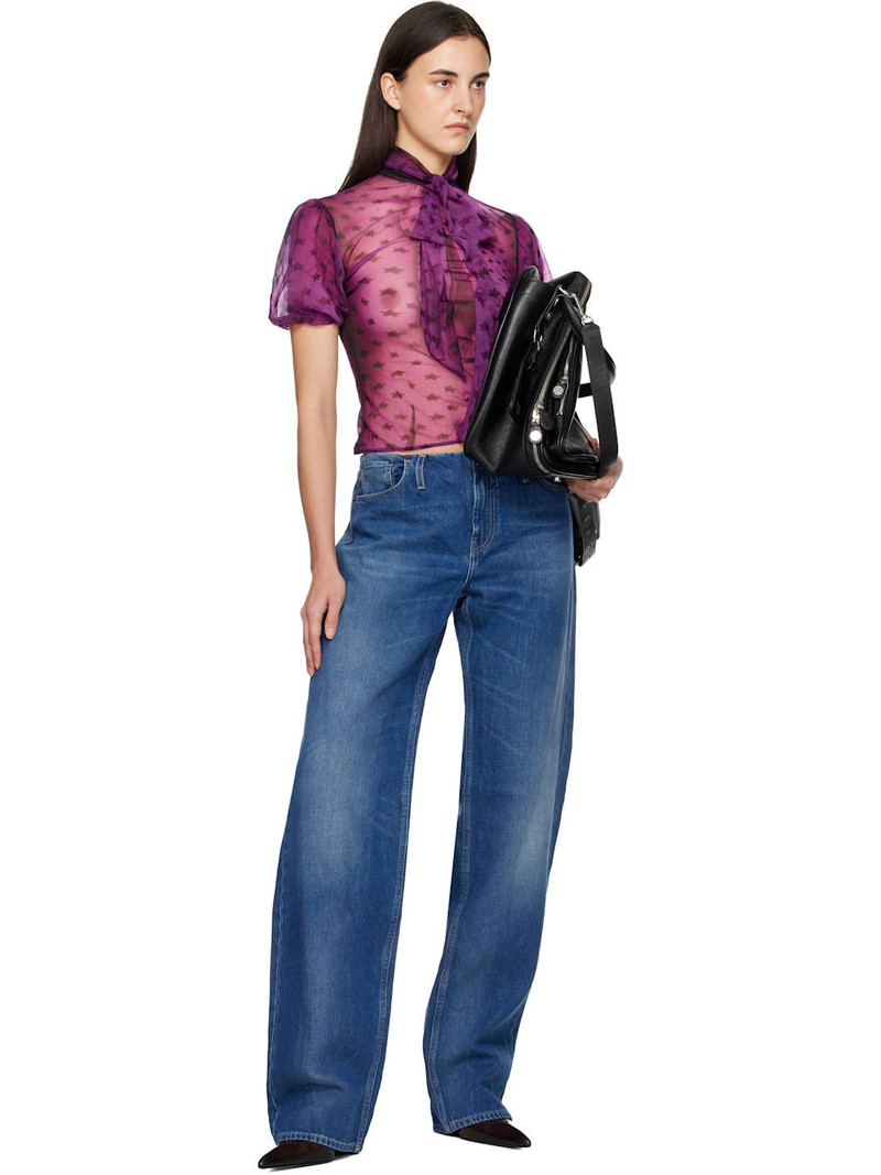 Acne Studios Blue Denim Trousers outlook