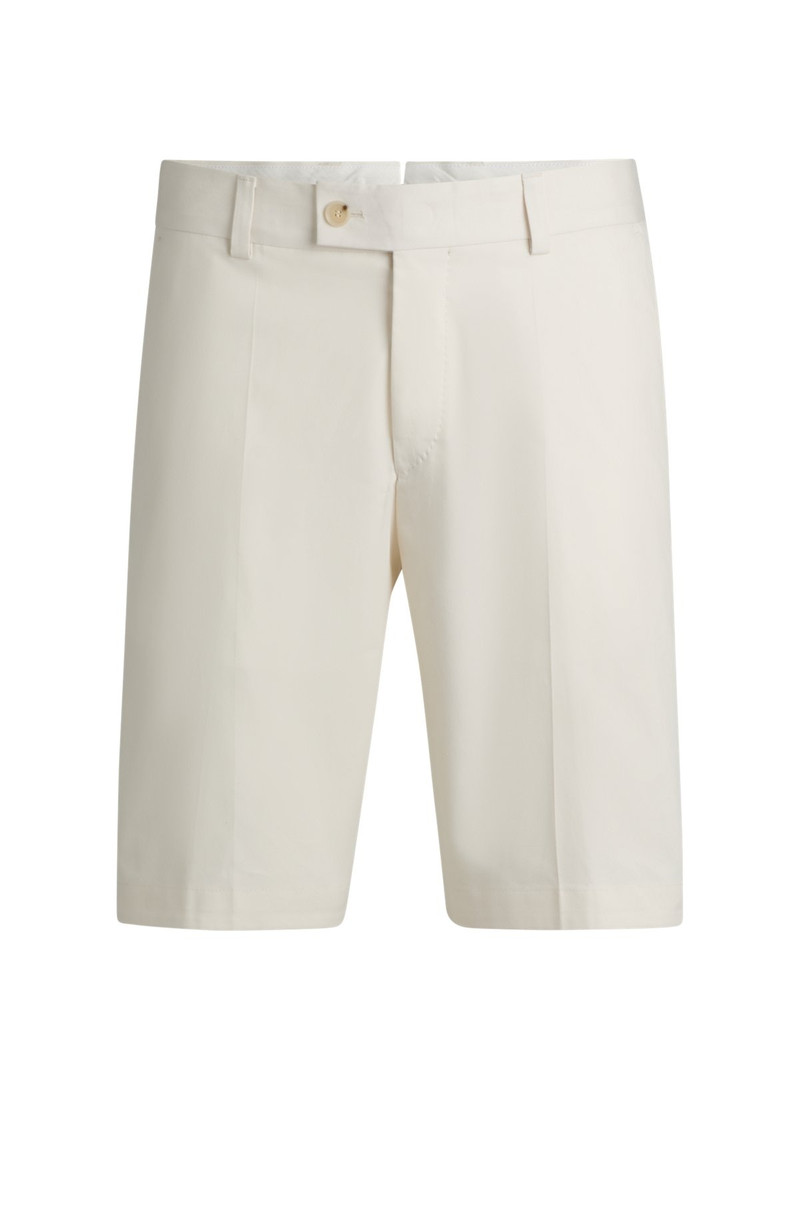 TAPERED-FIT SHORTS IN COTTON, SILK AND STRETCH 1