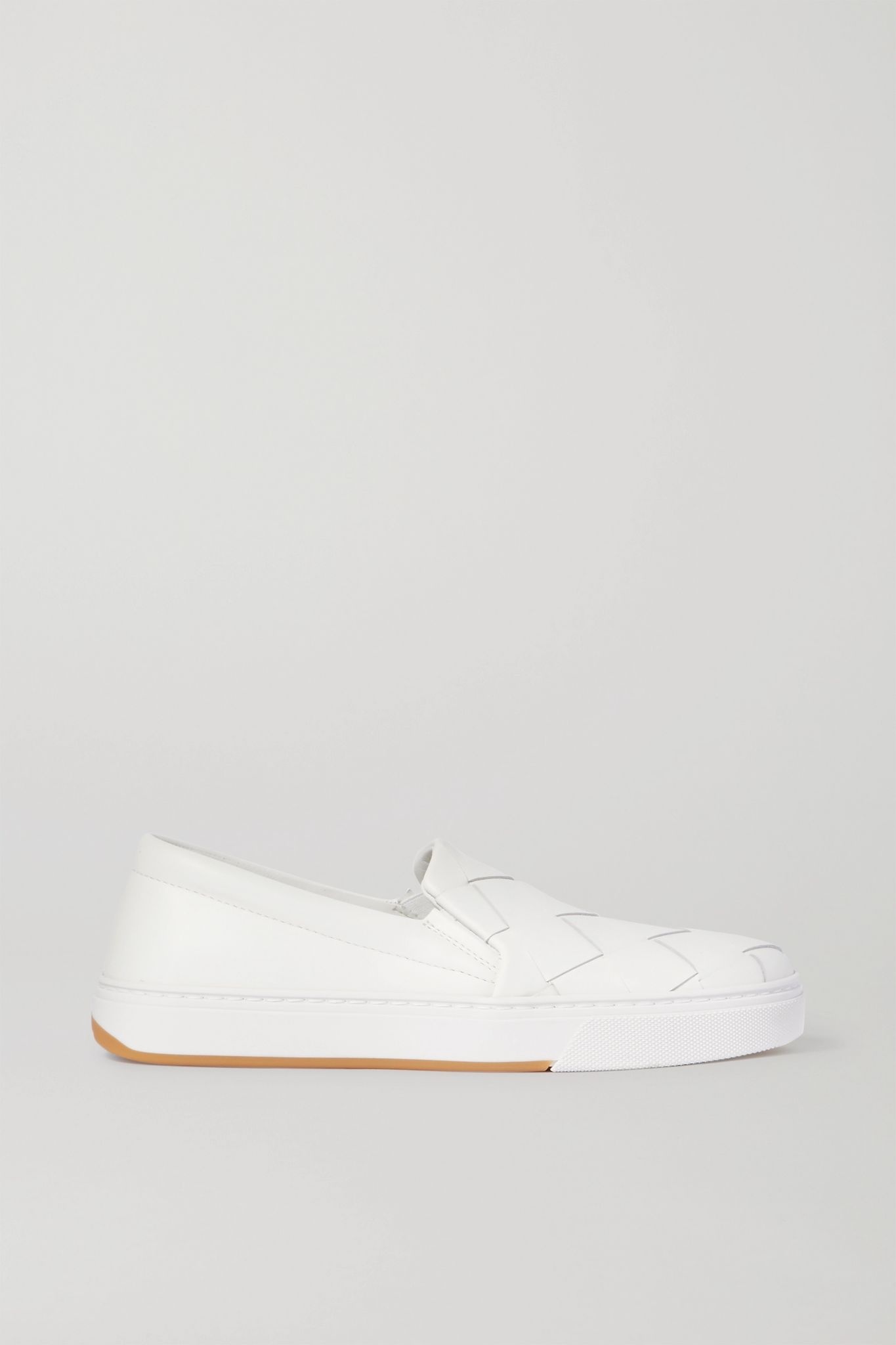 Speedster intrecciato leather slip-on sneakers - 1