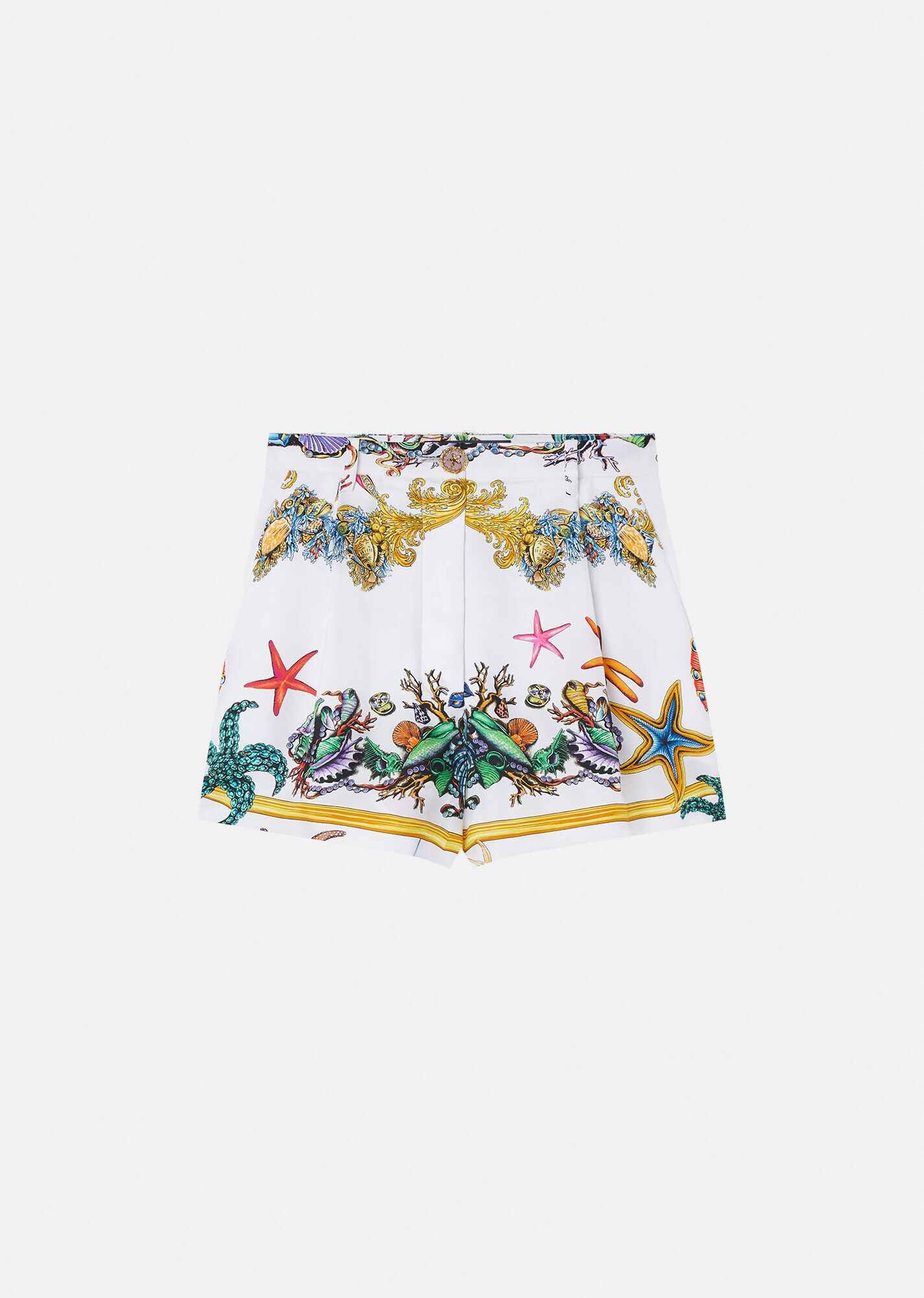 Trésor de la Mer Print Silk Shorts - 1
