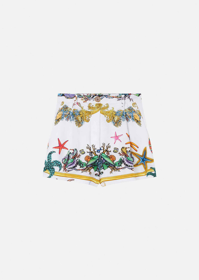 Trésor de la Mer Print Silk Shorts 1