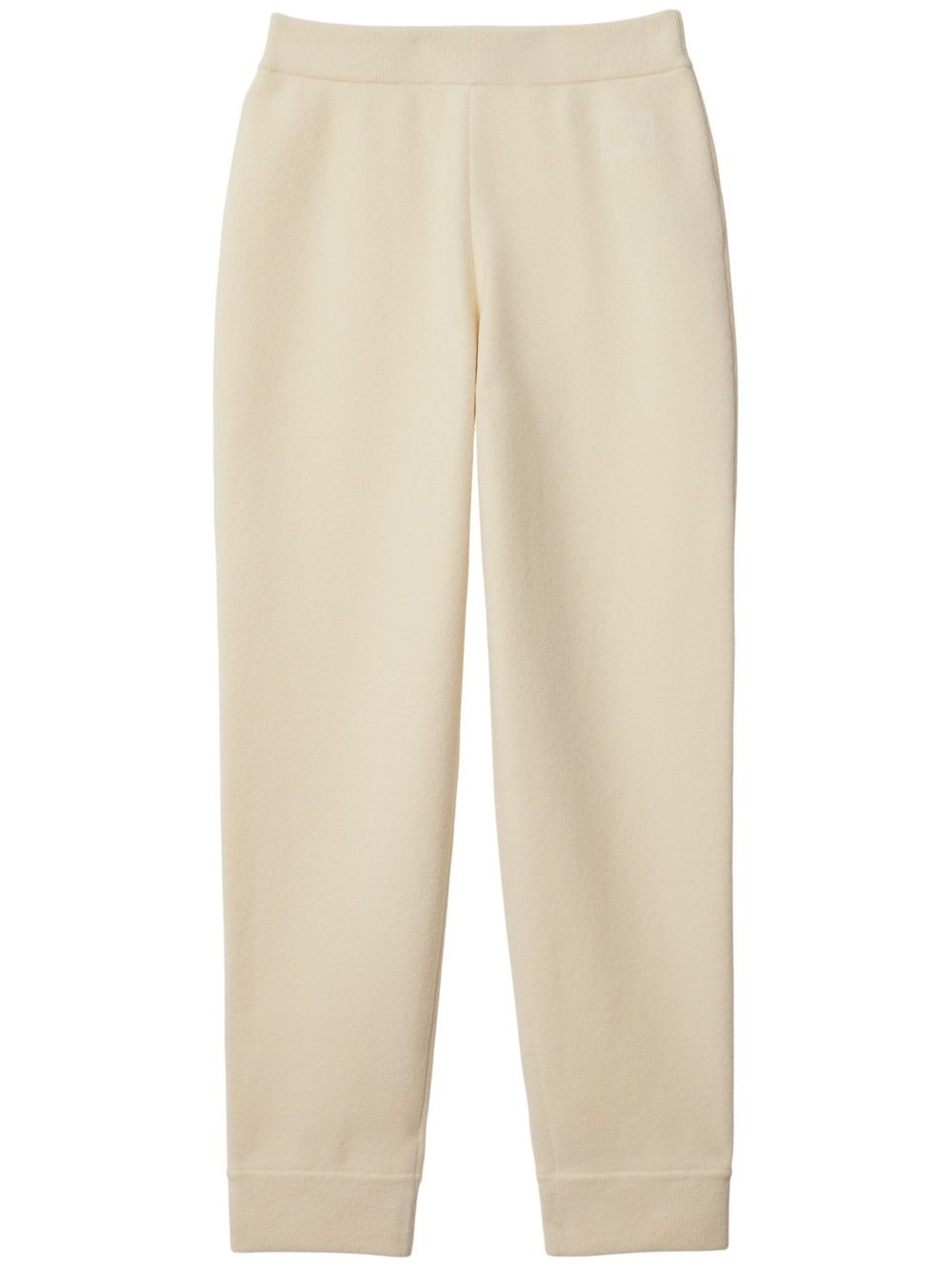 cotton-wool blend track pants - 1