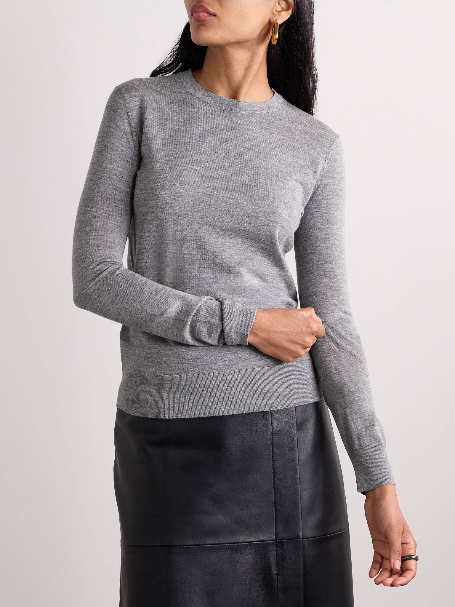 Wool-blend sweater Gray - 3