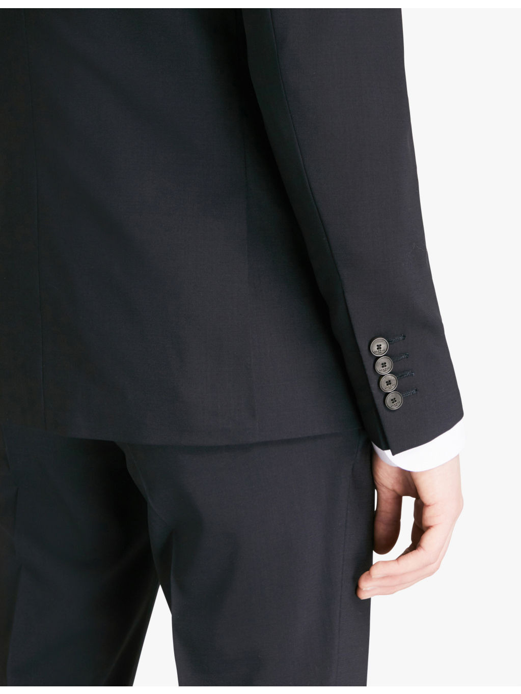 Slim-fit wool-blend blazer - 6