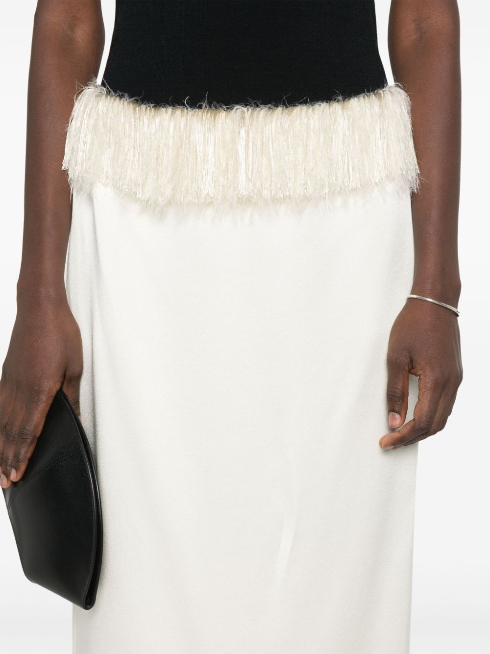 fringed maxi skirt - 5