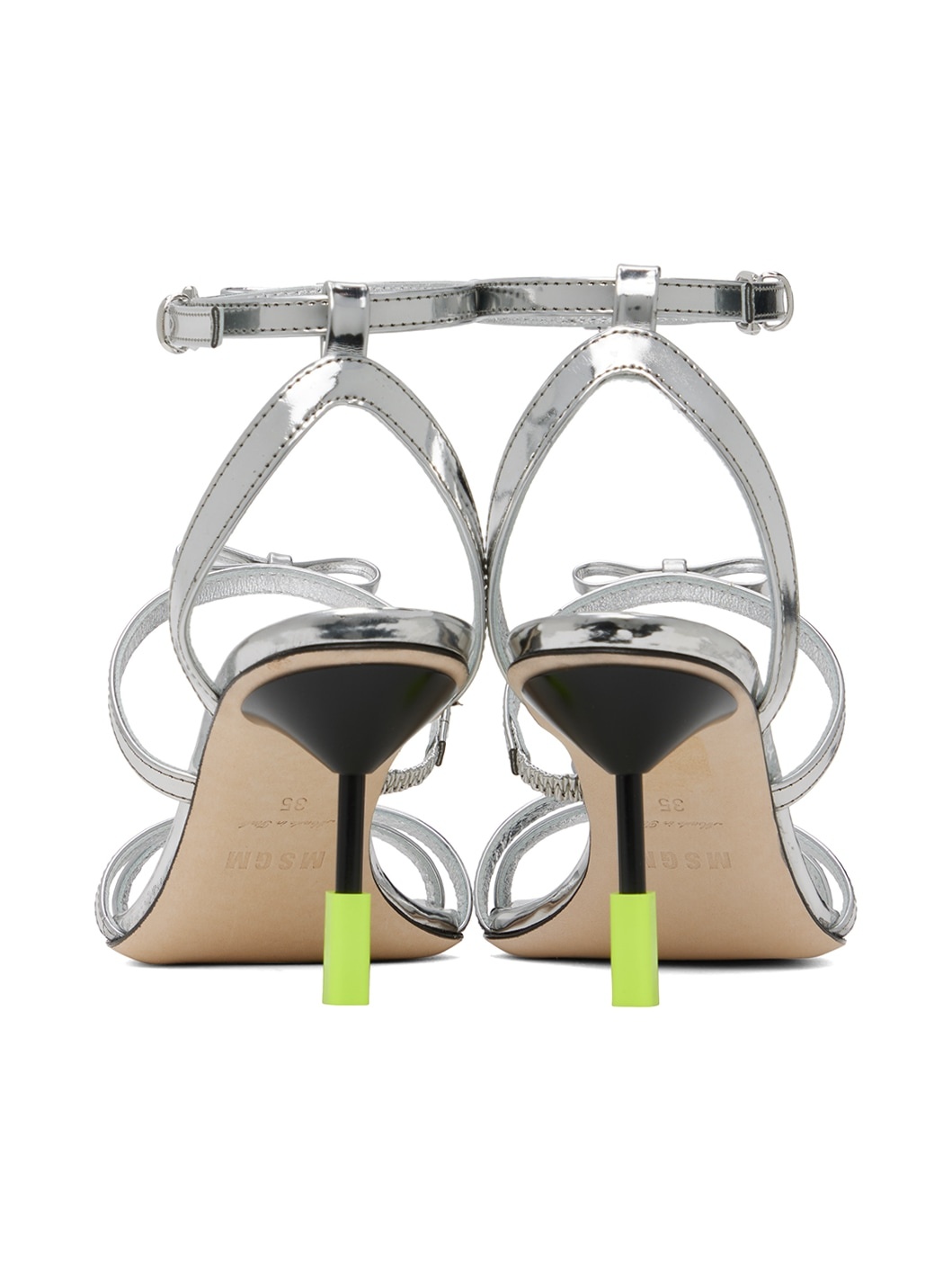 Silver Bow Heels - 2