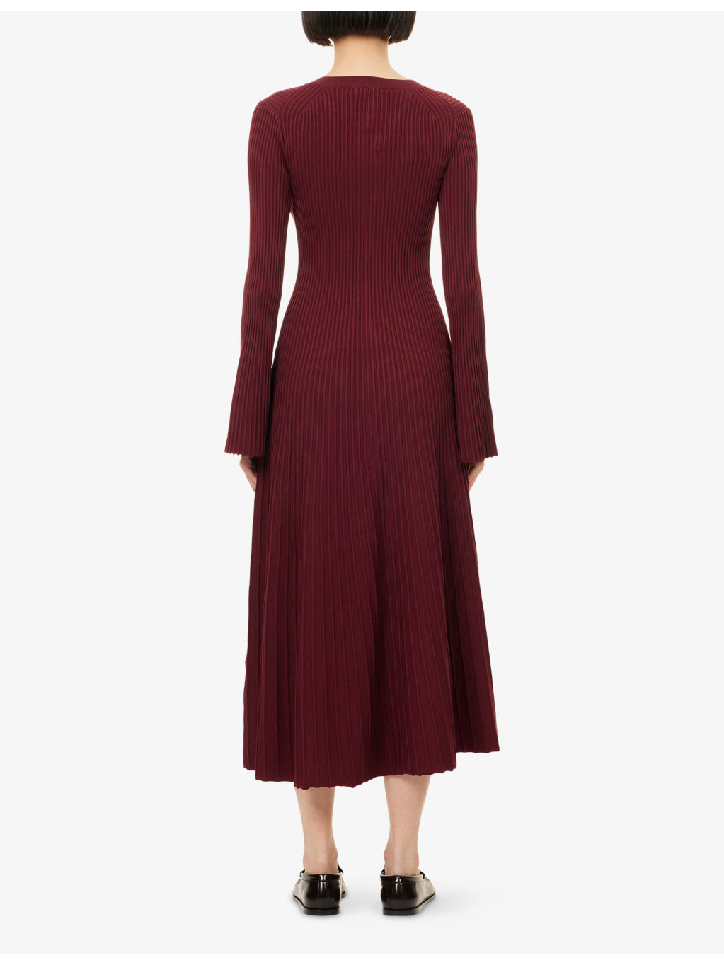 Genna Ribbed-Knit Midi Dress - 4