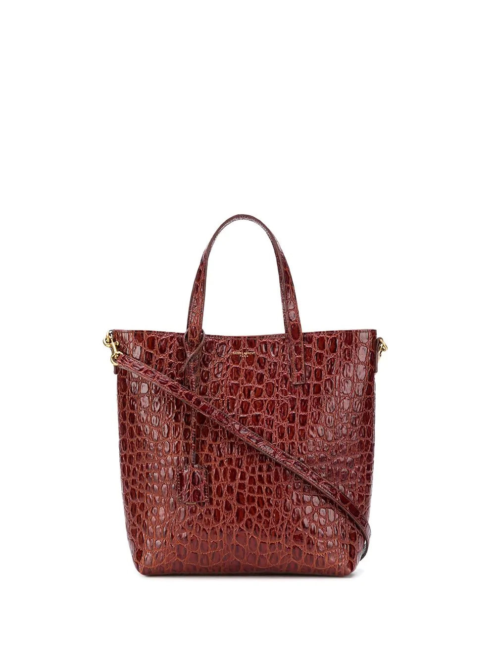 crocodile-effect shopping bag  - 1