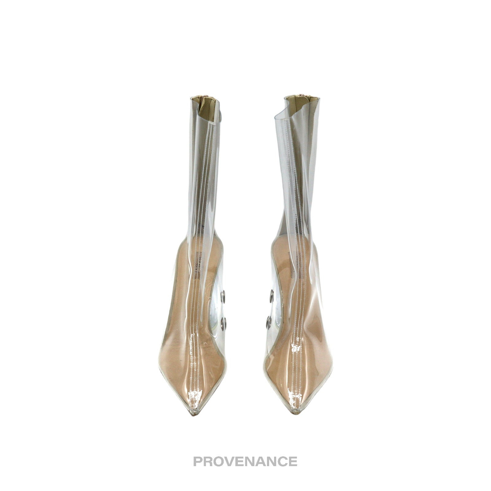 Yeezy Season 7 Boots Pump Heels - Clear PVC 37 8D - 4