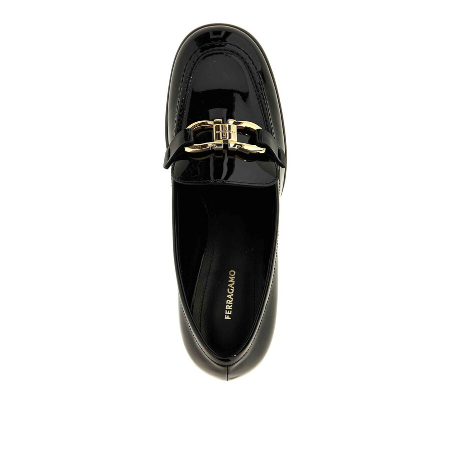 Ferragamo Marlena Gancini Ornament Heeled Loafers - 4