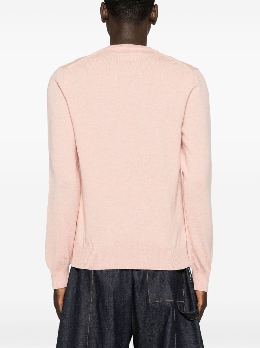 V-neck wool jumper - 5