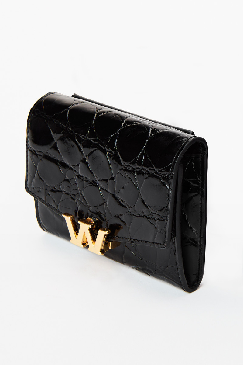 Alexander Wang W CARDHOLDER BELT IN CROC LEATHER outlook