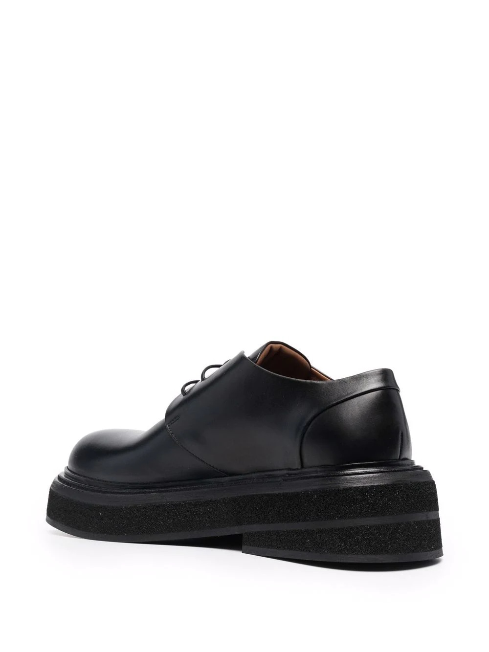 lace-up leather derby shoes - 3