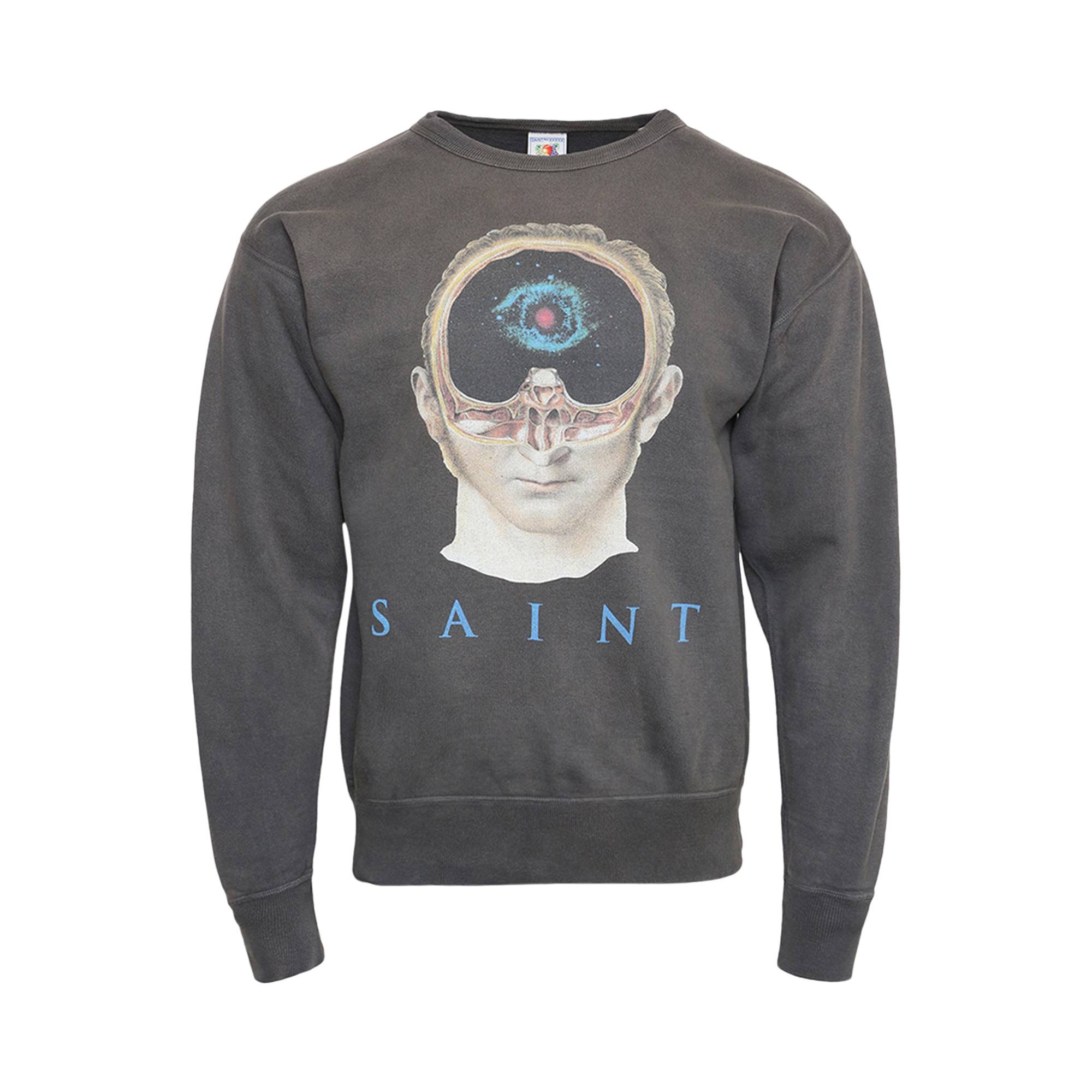 Saint Michael Face Crewneck 'Black' - 1