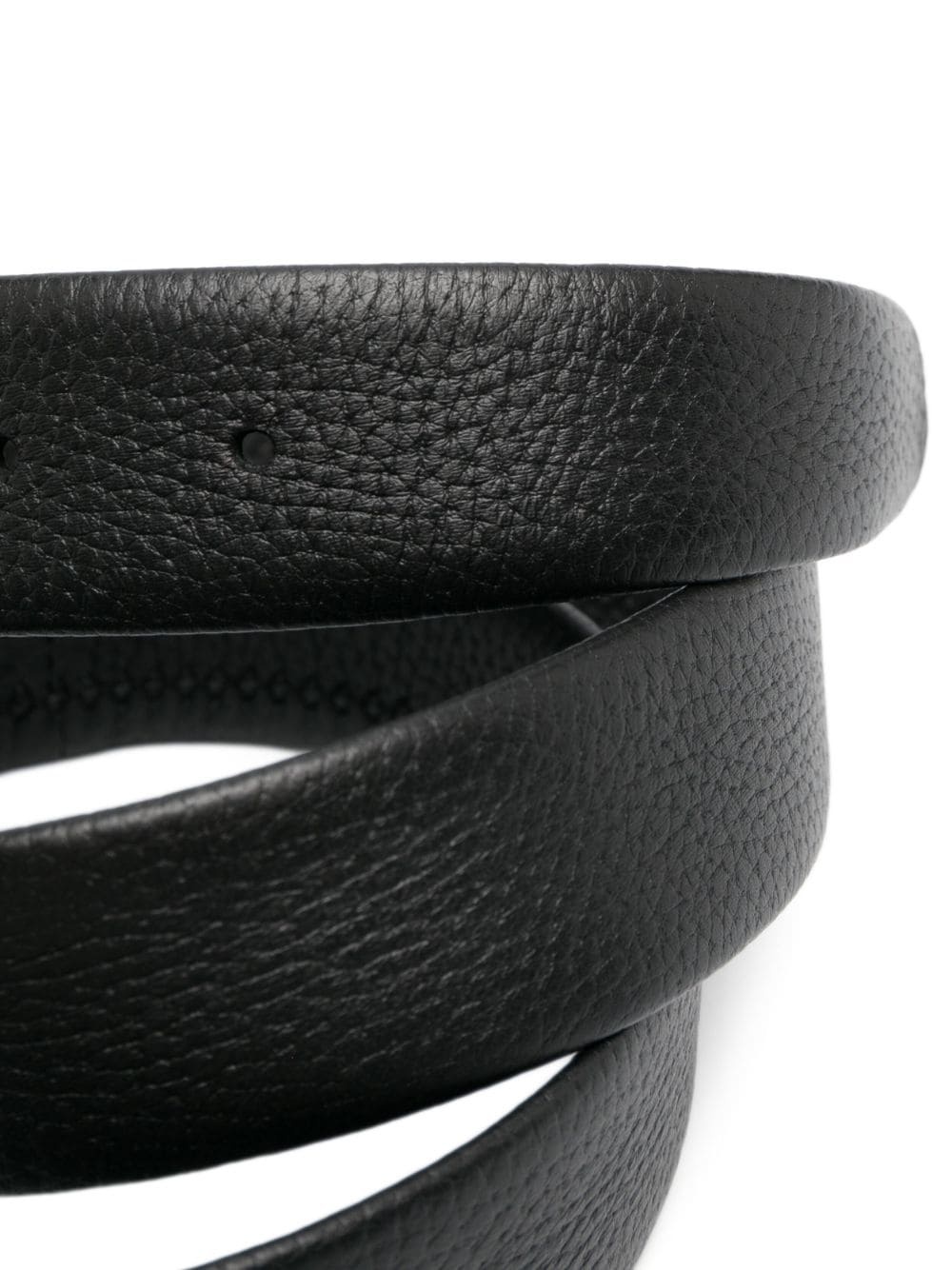 engraved-logo buckle belt - 2