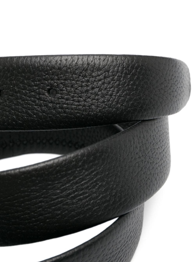Canali engraved-logo buckle belt outlook