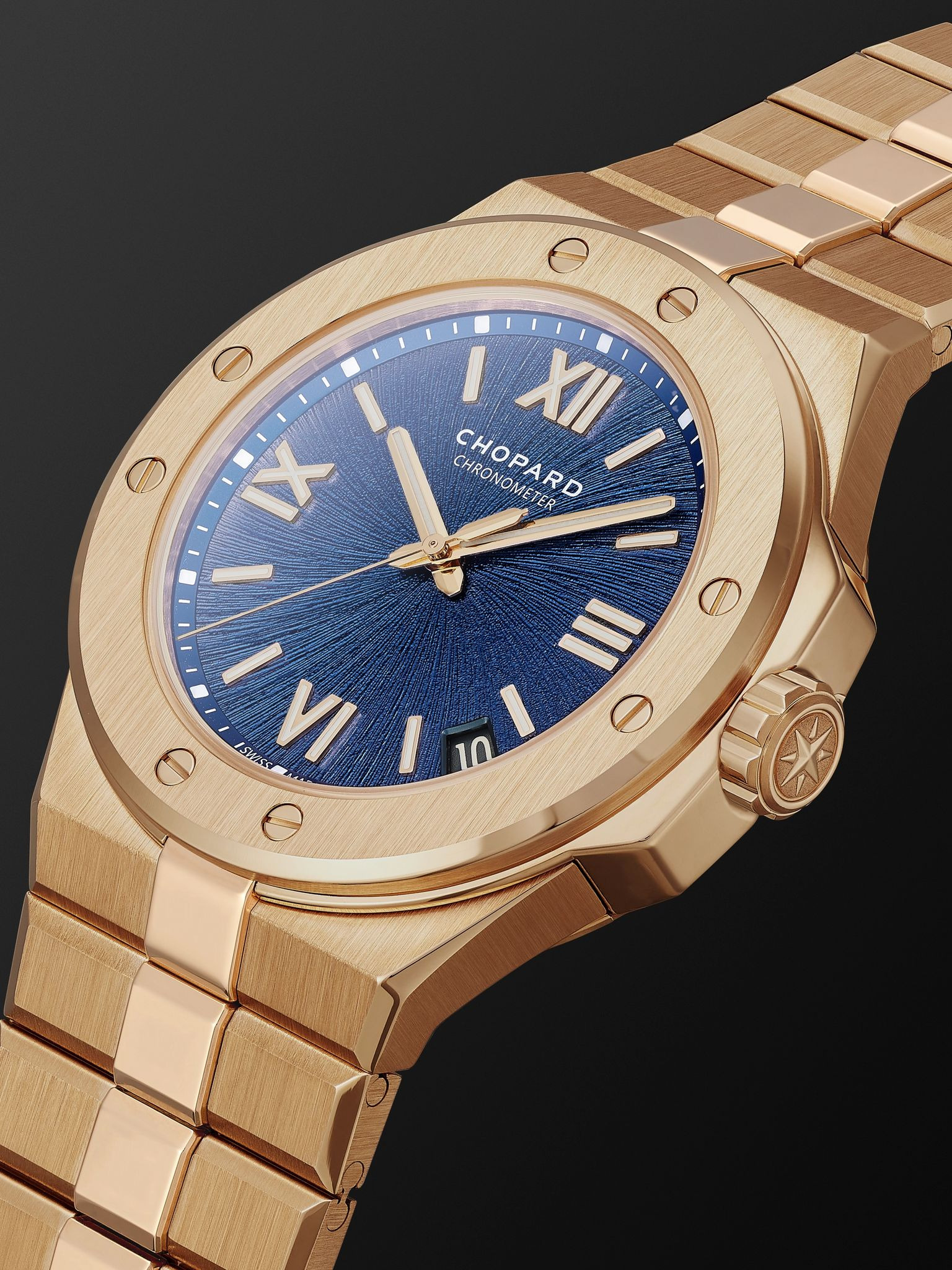 Alpine Eagle Large Automatic 41mm 18-Karat Rose Gold Watch, Ref. No. 295363-5001 Blue - 4