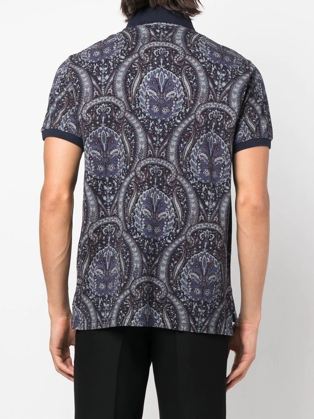 paisley-print polo shirt - 3