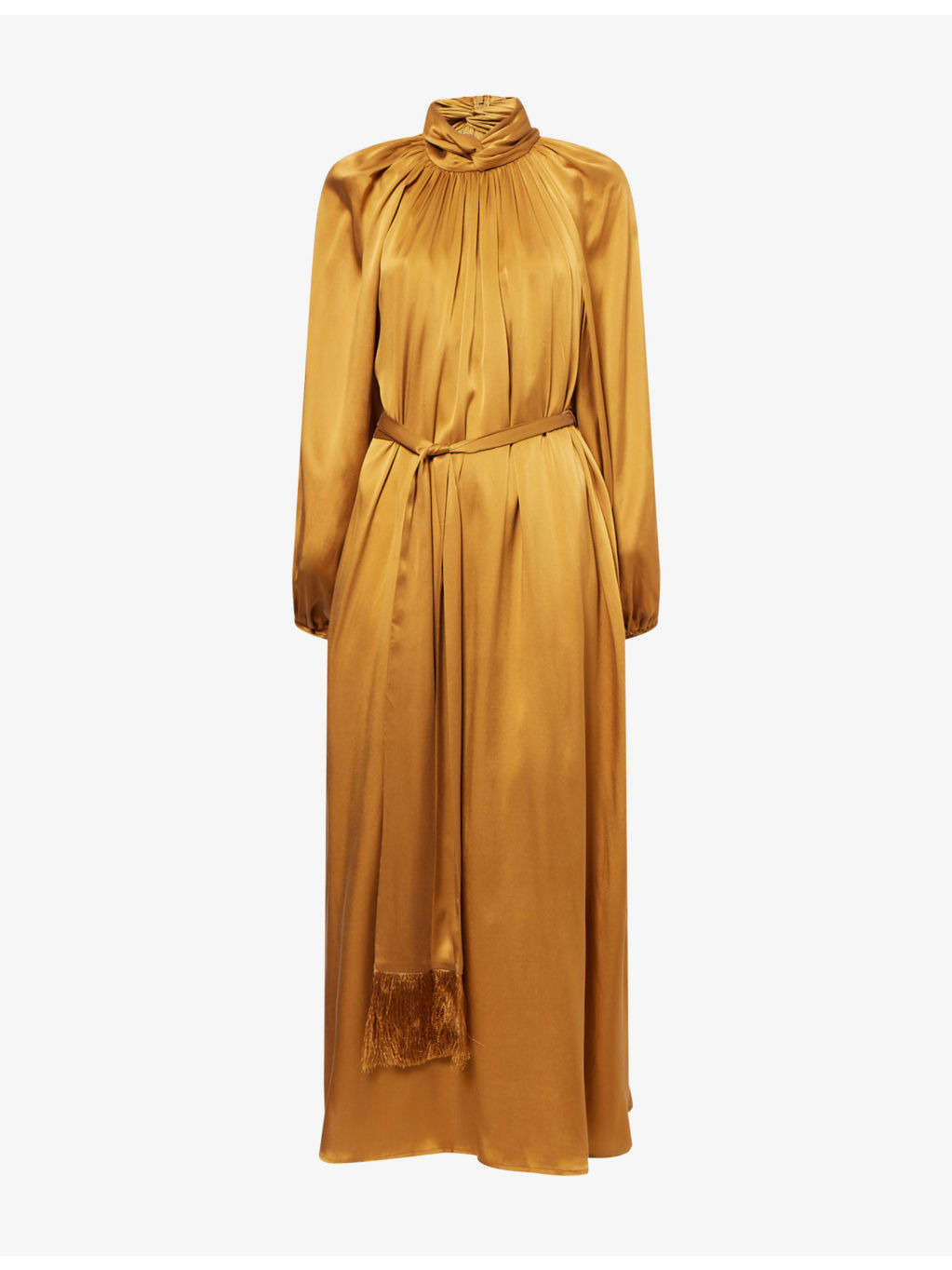 Hypnotic Twist Sheath Silk Midi Dress - 1