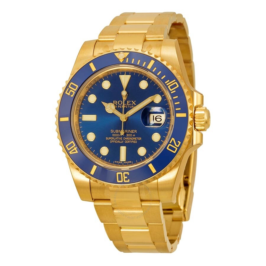 Pre-owned Rolex Submariner Blue Dial Men's Watch 116618 LB - 1